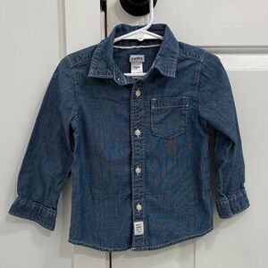 Baby Carter's Classic Demin Blue Button-Up Shirt